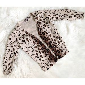 Leopard Print Cardigan